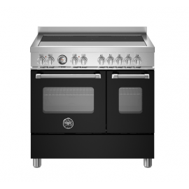 BERTAZZONI MAS95I2ENET Κουζίνα Ηλεκτρική με 2 Φούρνους και Επαγωγικές Εστίες 90cm Μαύρο